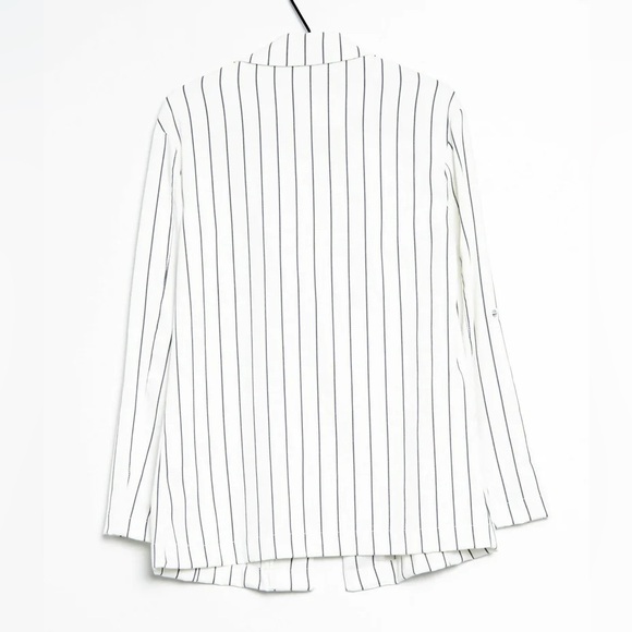 Bershka White Pinstripe Blazer - XS - Picture 2 of 5